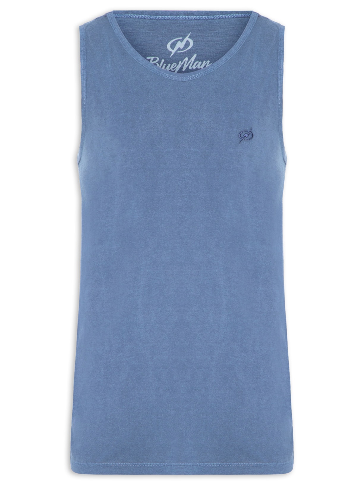 Regata Masculina Básica Stone - Azul