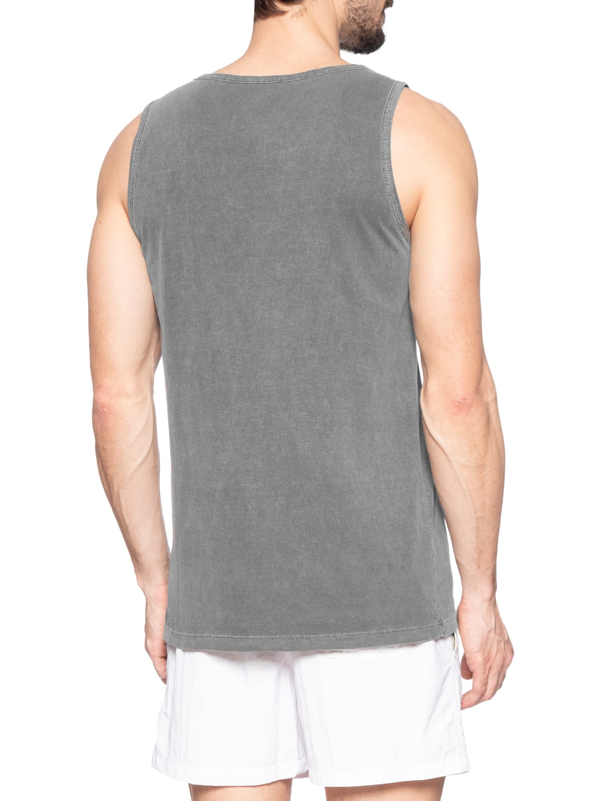 Regata Masculina Básica Stone Preto Blueman