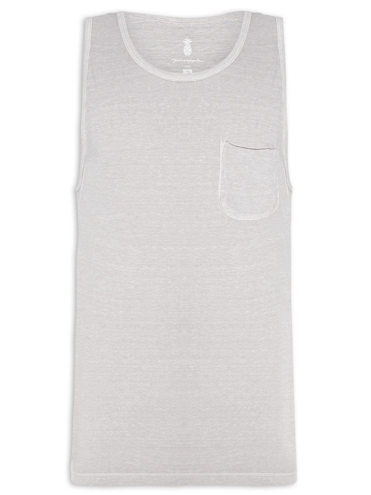 Regata Masculina Bolso Stoned - Cinza