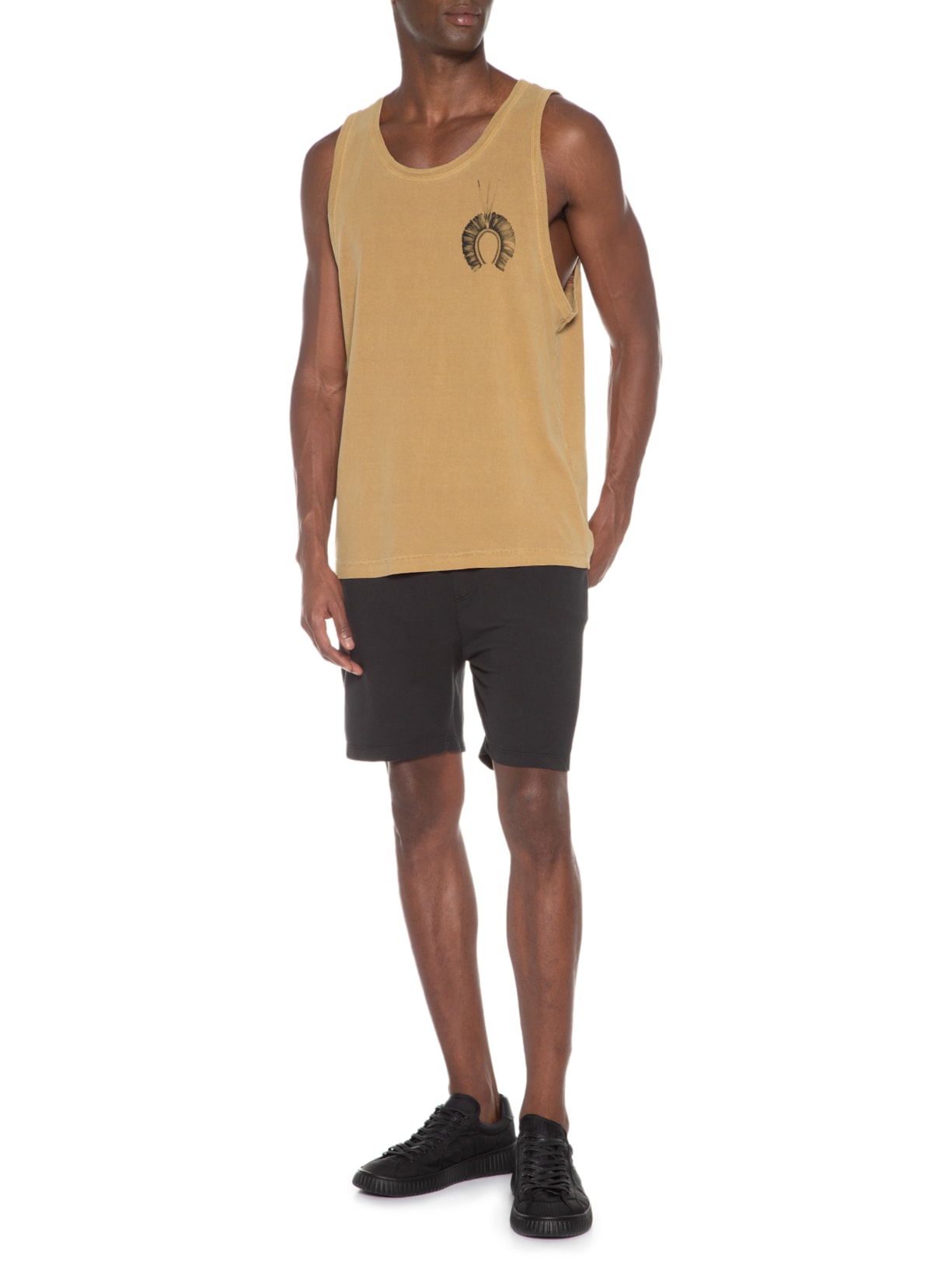 Regata Masculina Cocar Marrom Osklen