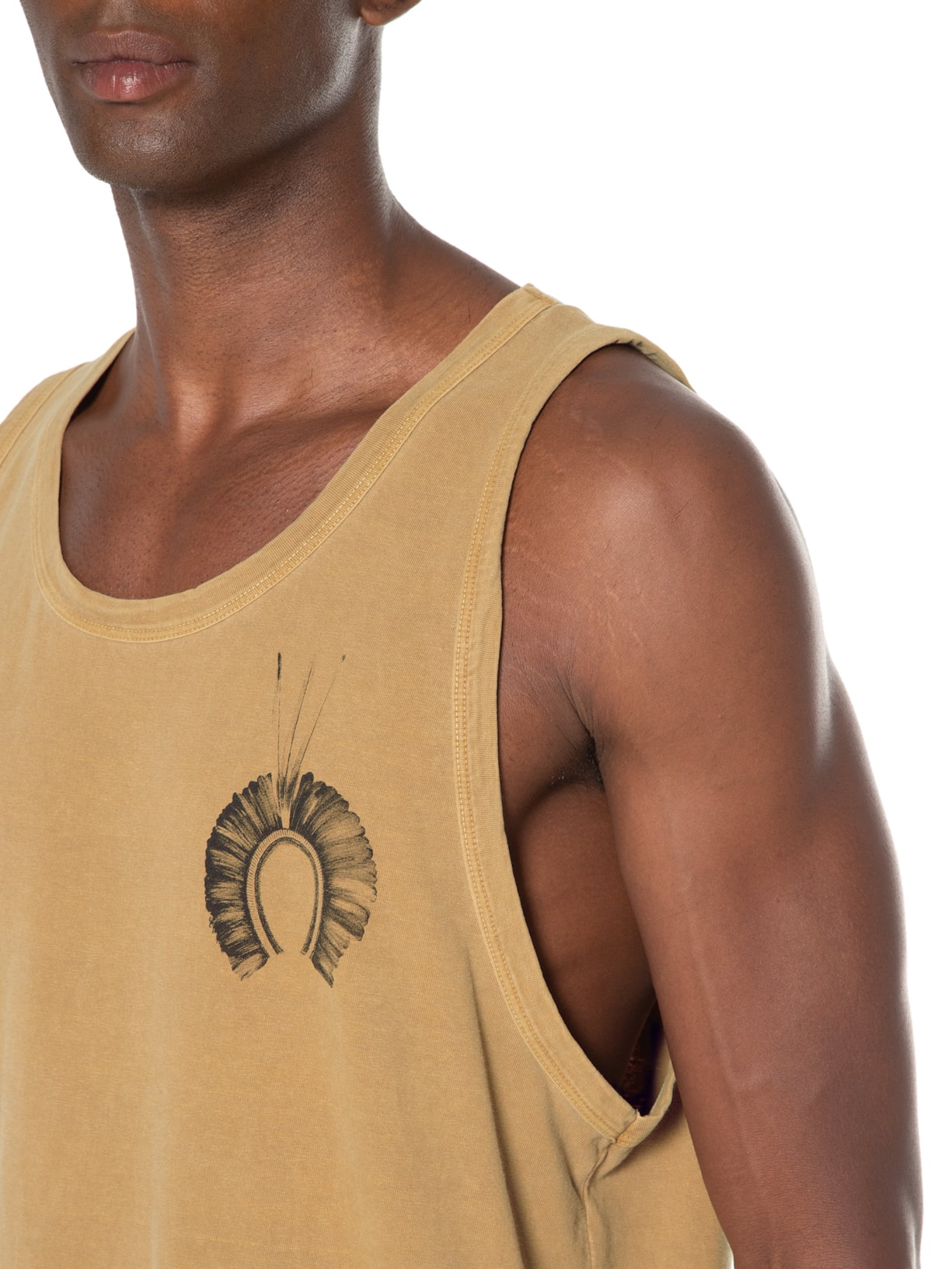 Regata Masculina Cocar Marrom Osklen