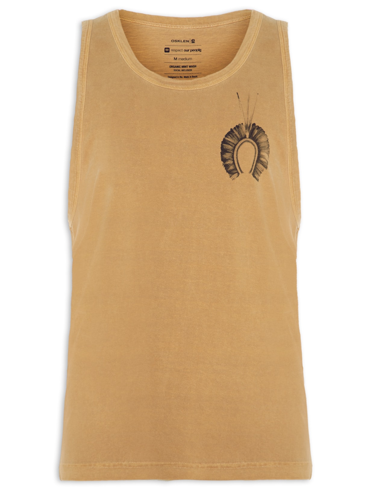 Regata Masculina Cocar Marrom Osklen