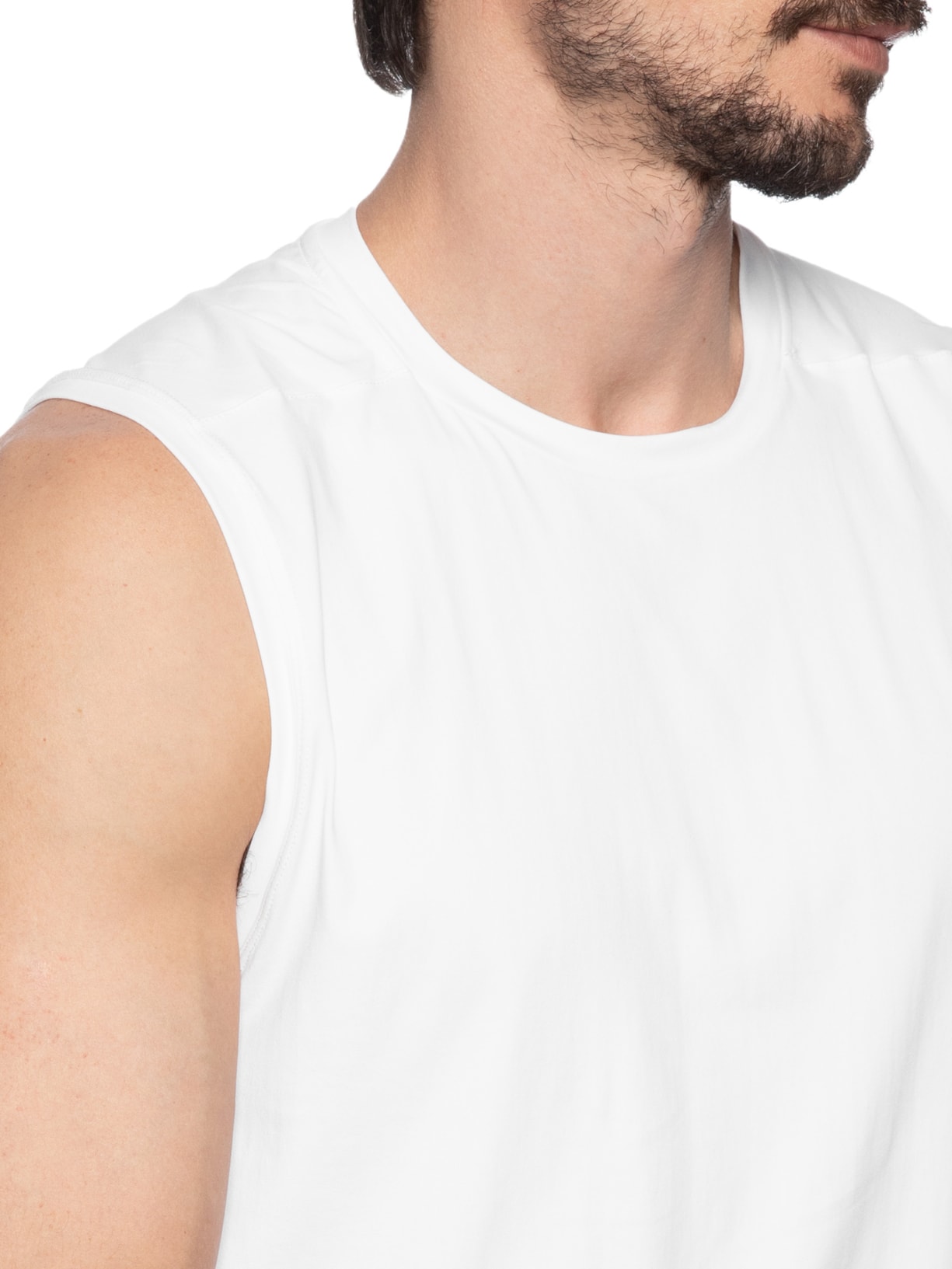 Regata Masculina Comfy Equilíbrio Men Branco Live!