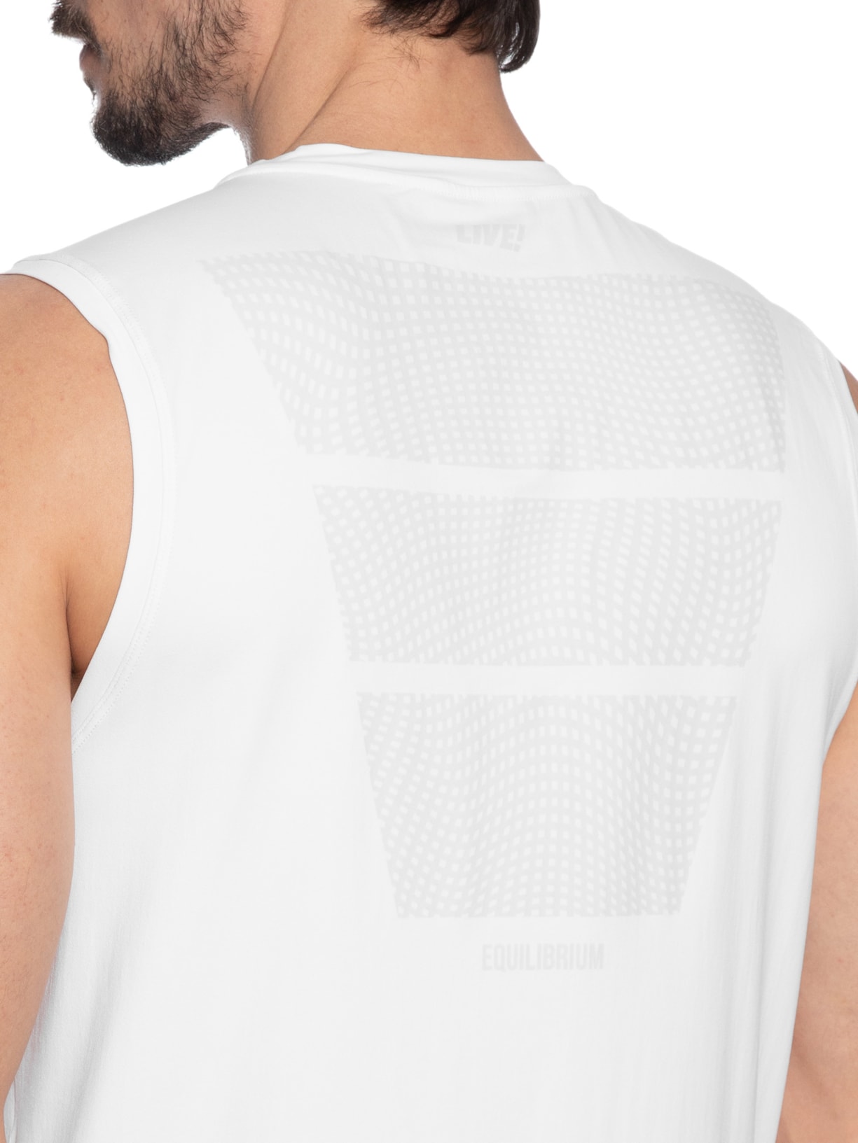 Regata Masculina Comfy Equilíbrio Men Branco Live!