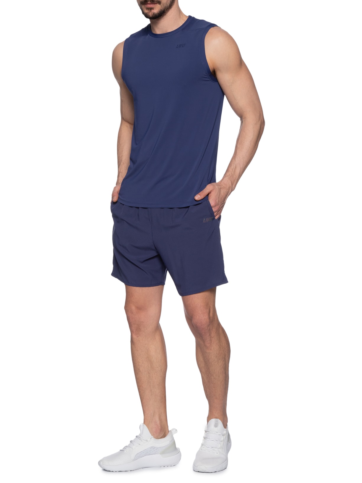 Regata Masculina Comfy Mix Men Azul Live!