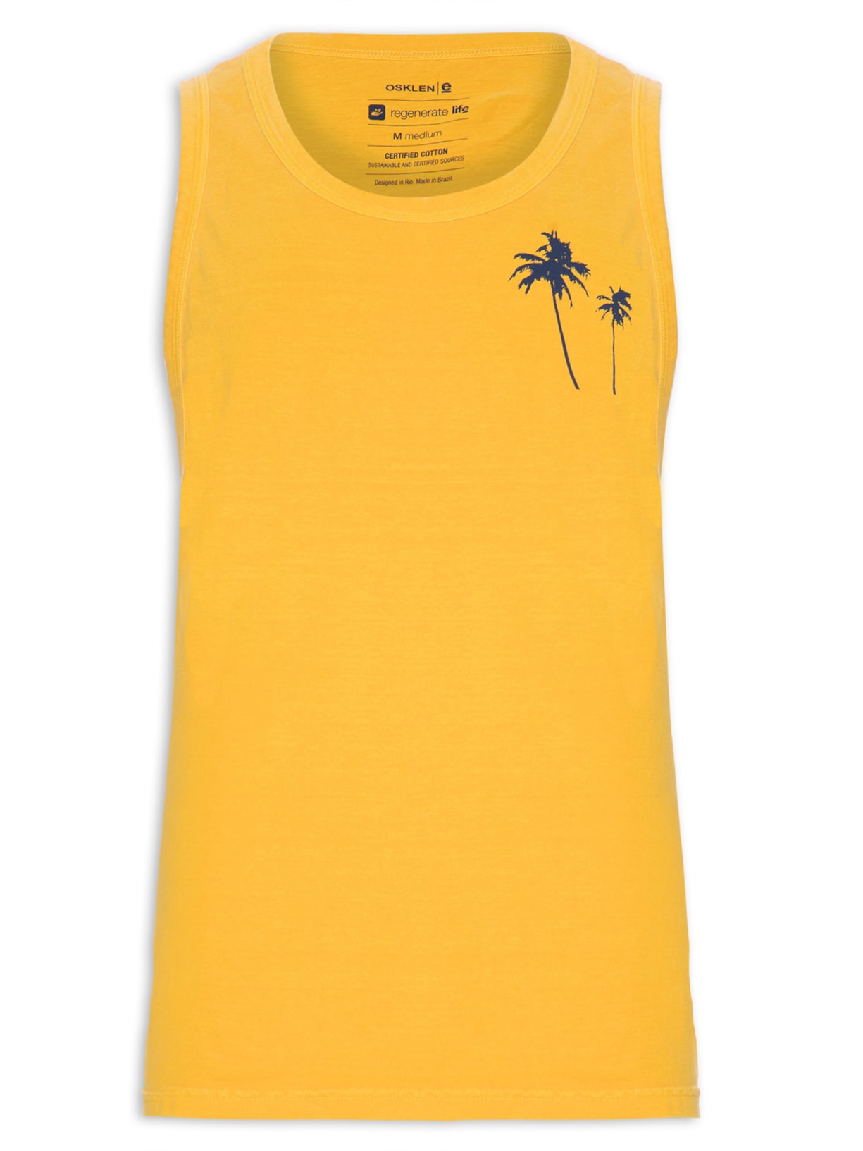 Regata Masculina Coqueiros - Amarelo