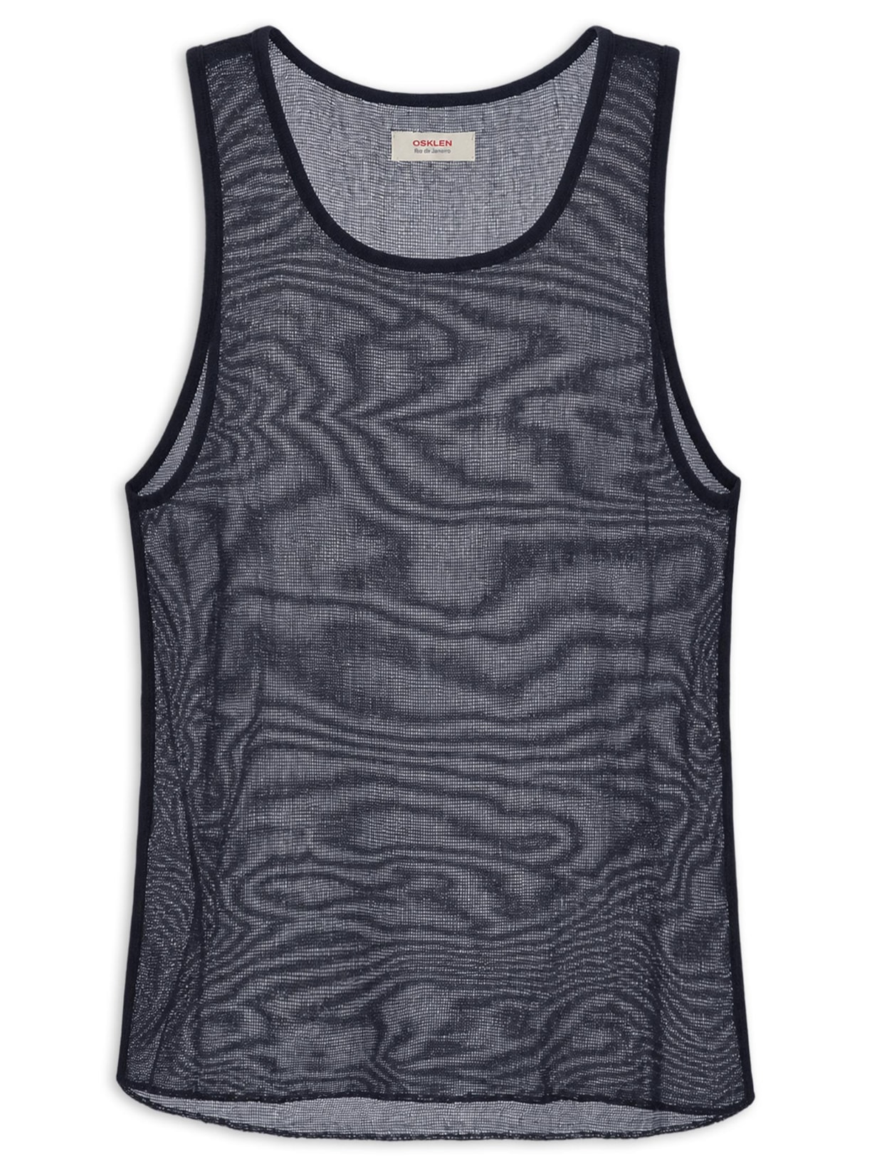 Regata Masculina Cotton Caiçara Azul Osklen