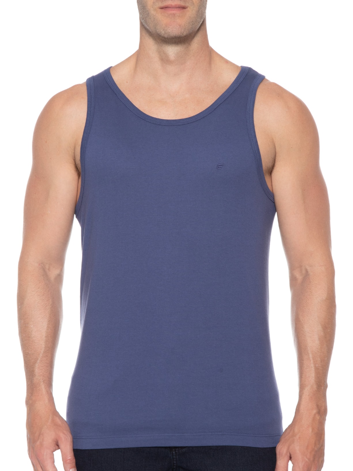 Regata Masculina Cotton Fine Easa Azul Ellus