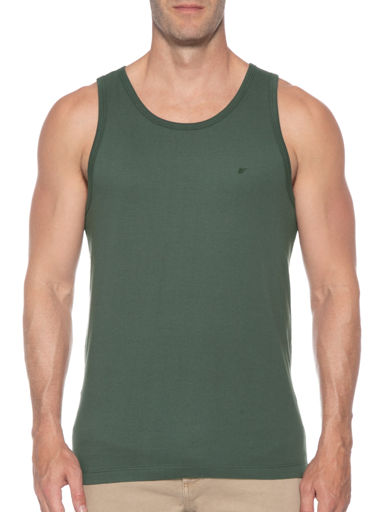 Regata Masculina Cotton Fine Easa Verde Ellus
