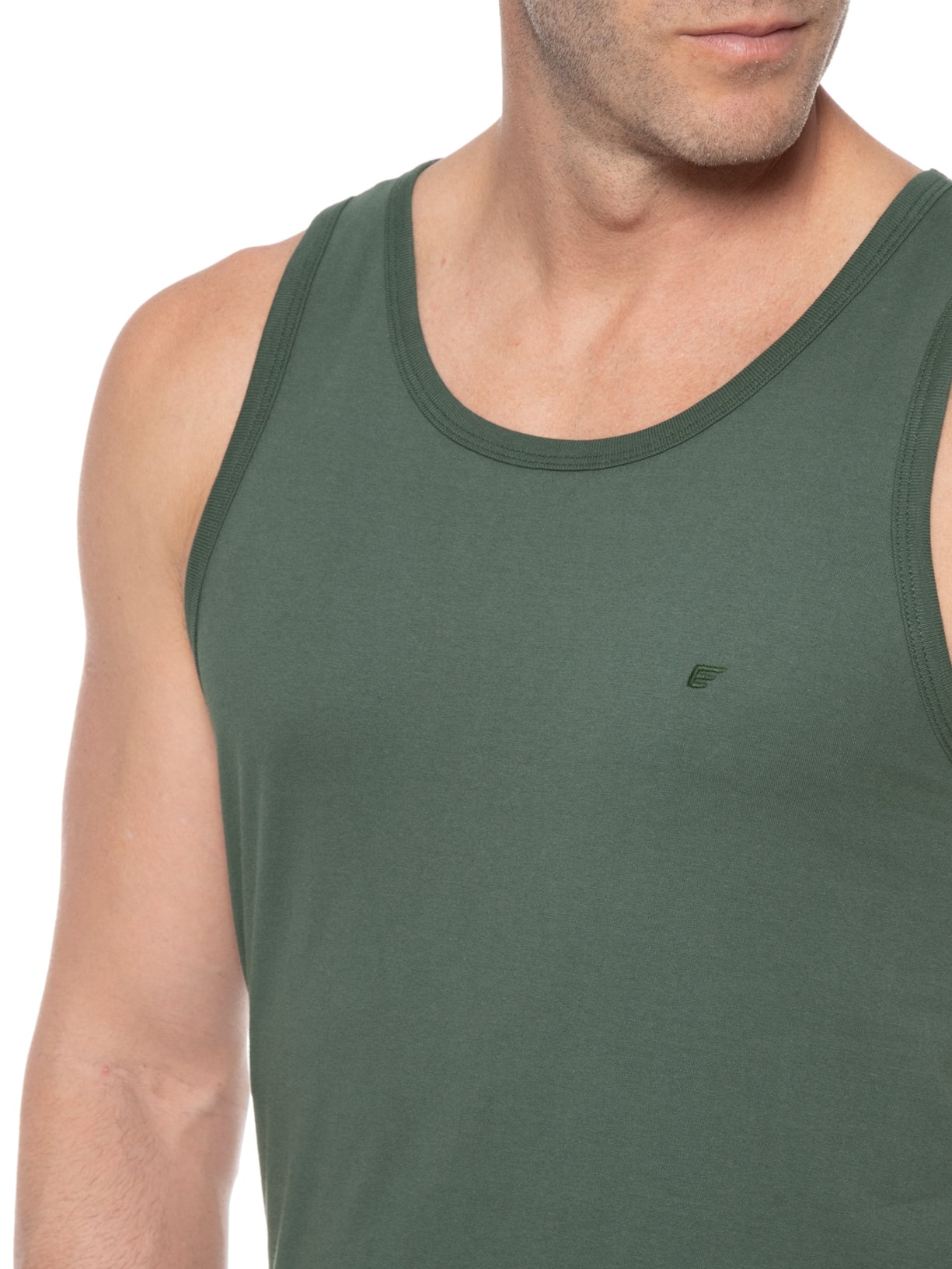 Regata Masculina Cotton Fine Easa Verde Ellus