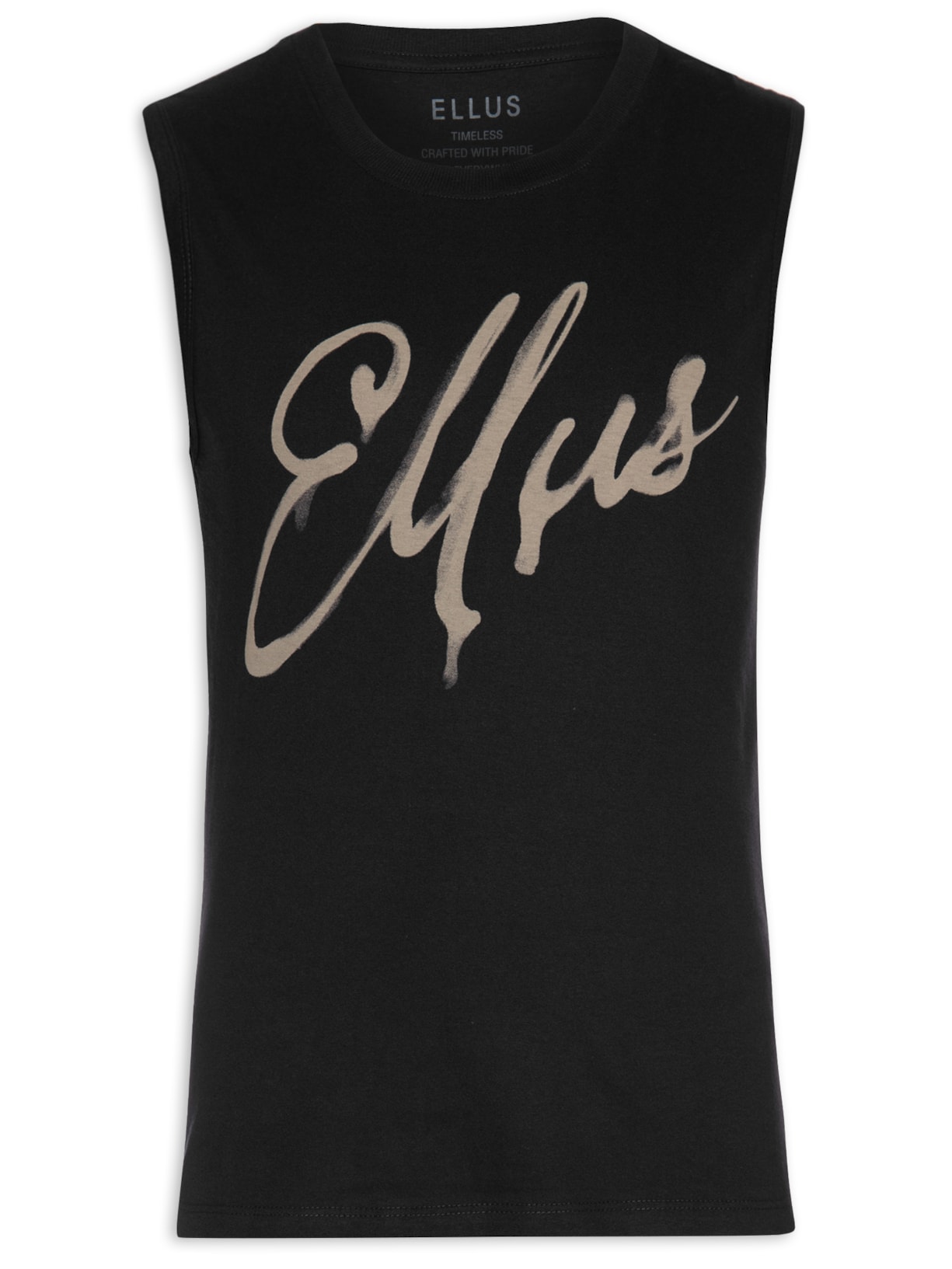 Regata Masculina Cotton Fine Manual - Preto