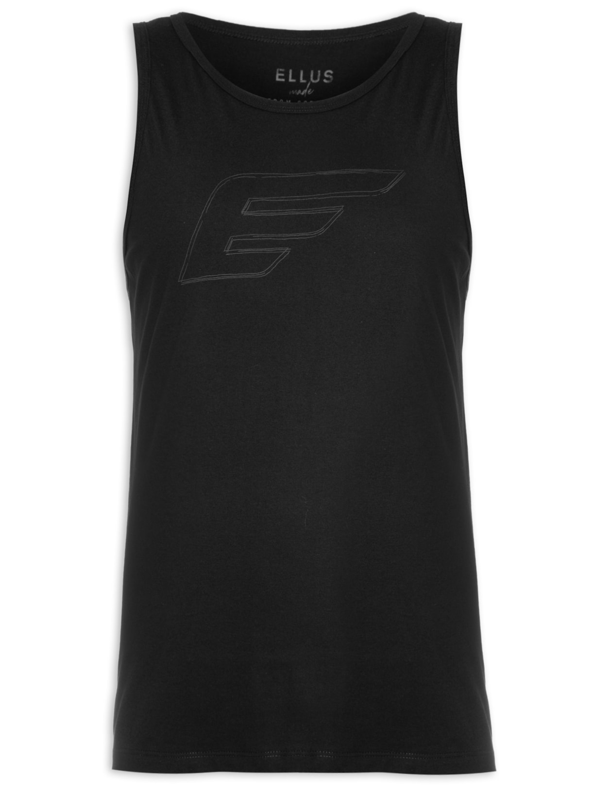 Regata Masculina Cotton Fine Maxi Easa - Preto