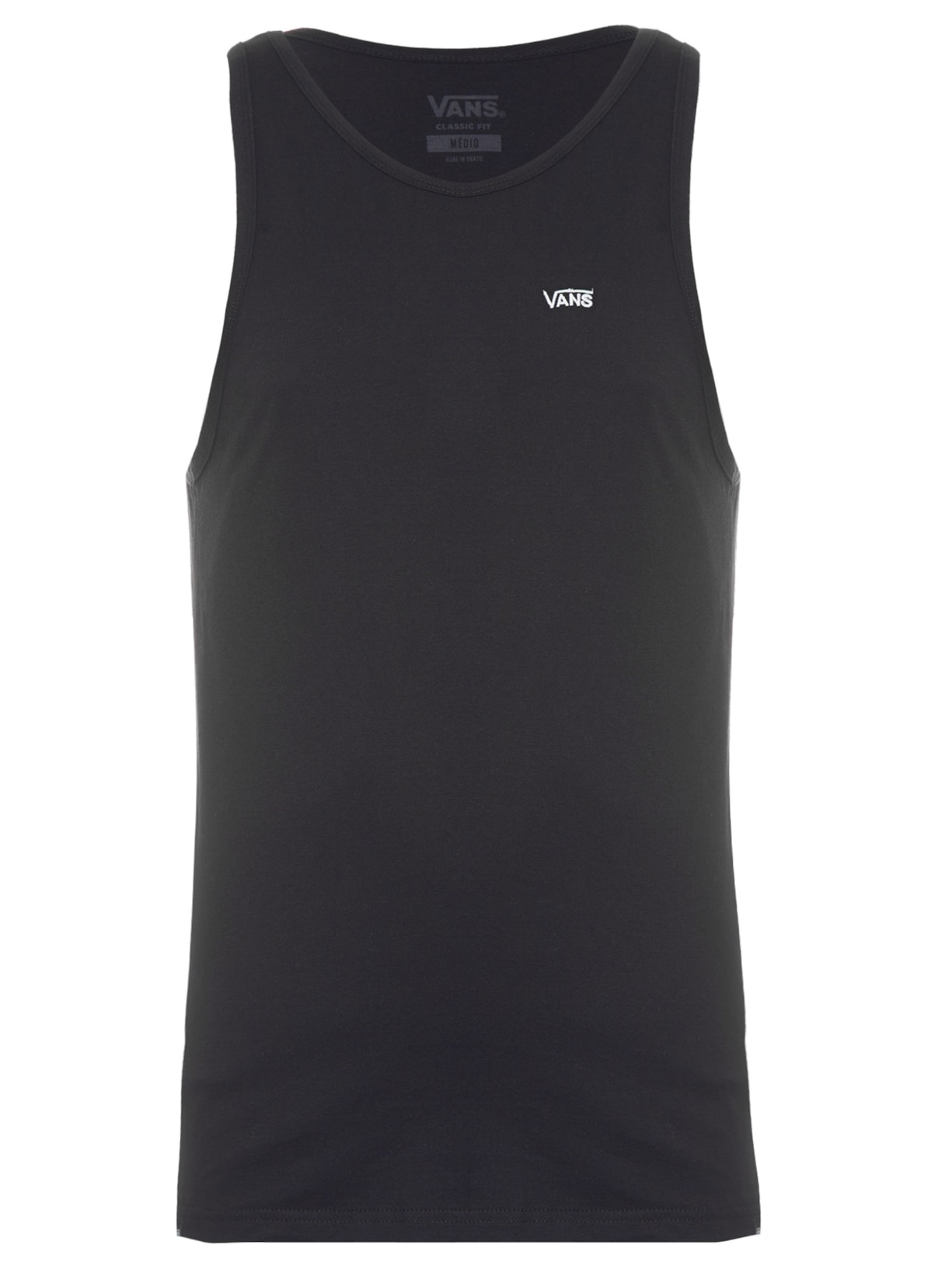Regata Masculina Cotton - Preto