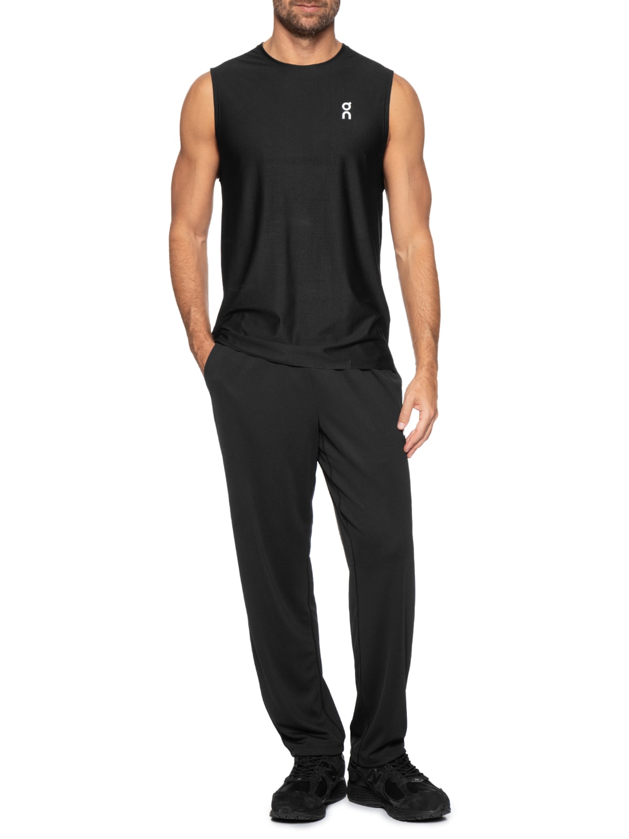 Regata Masculina Court Tank 2 Preto On Running