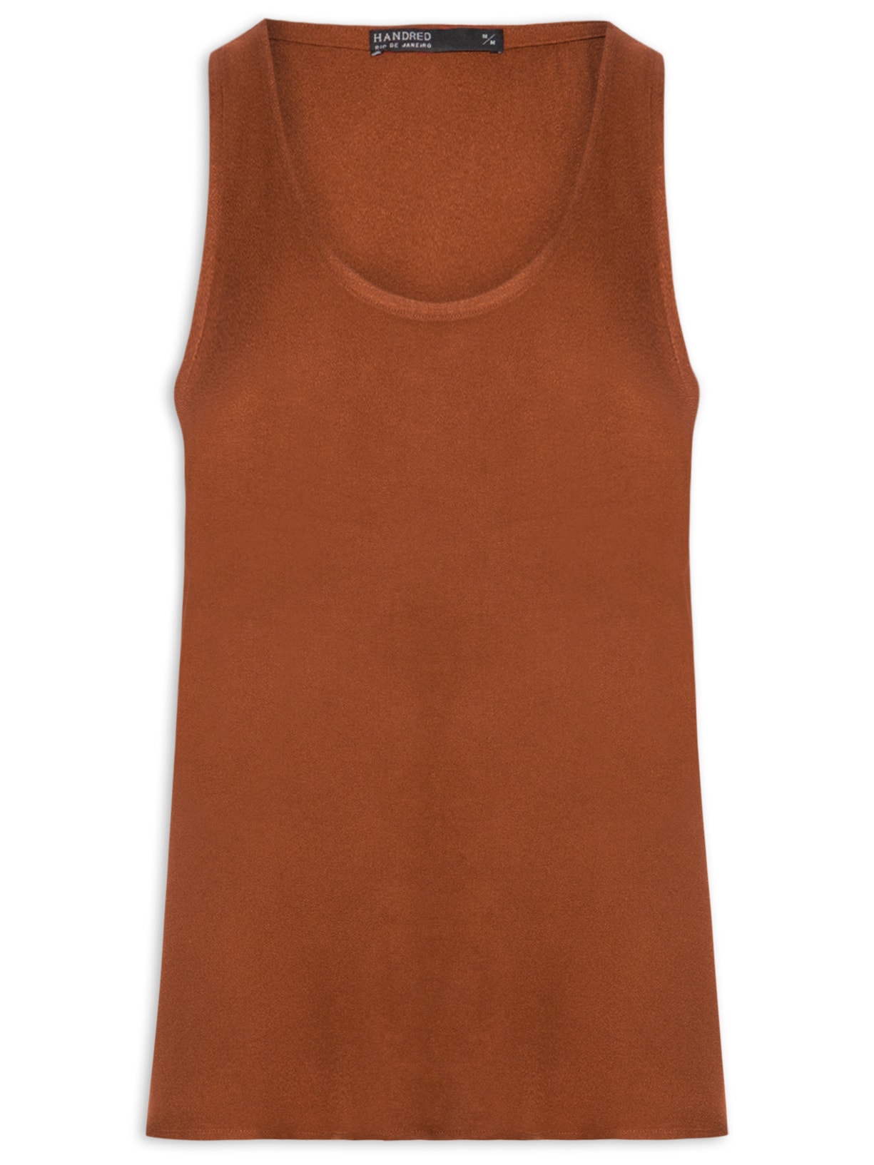 Regata Masculina Curta Viscose - Marrom