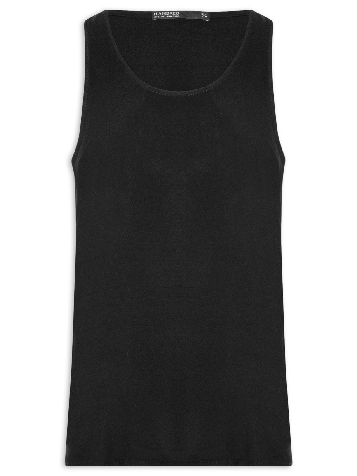 Regata Masculina Curta Viscose - Preto