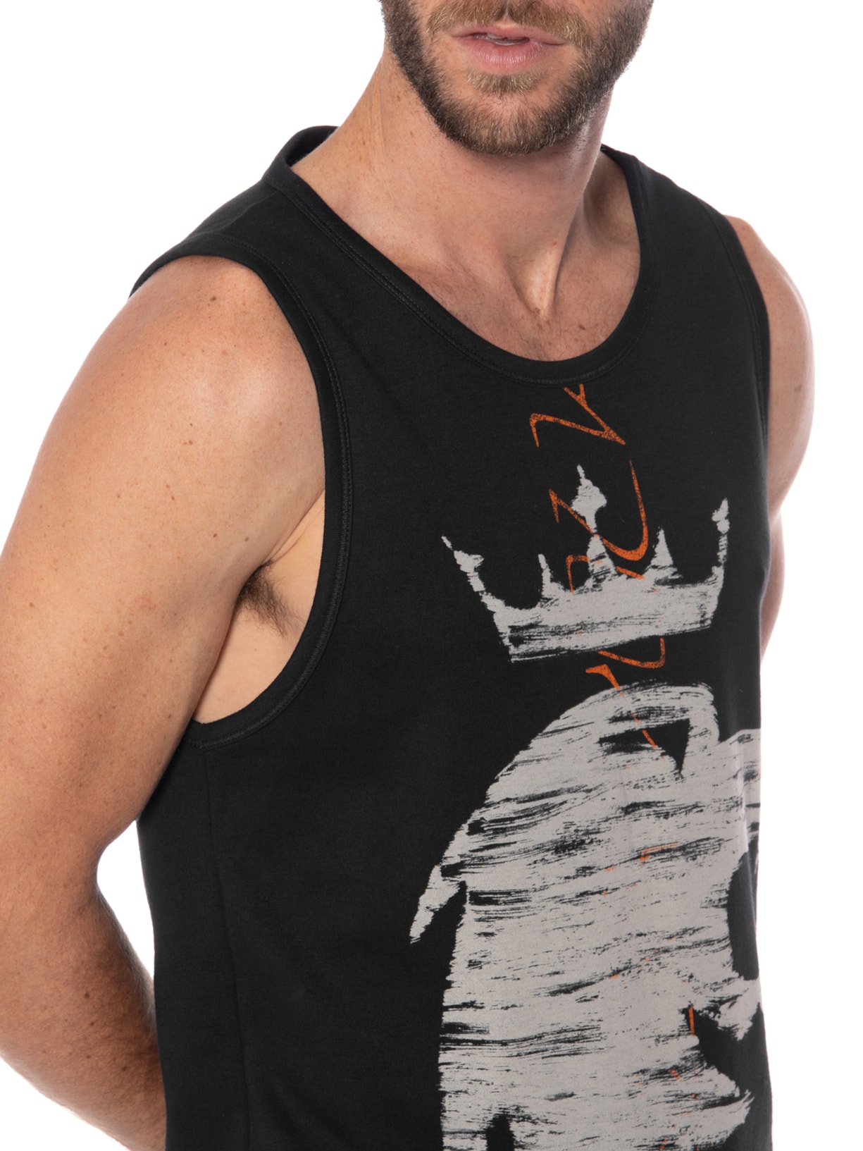 Regata Masculina Double Face New Preto Von Der Volke