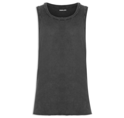 Regata Masculina Double Tricot Stone - Cinza