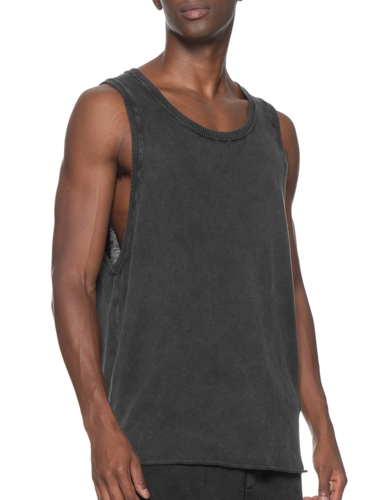 Regata Masculina Double Tricot Stone Cinza Osklen