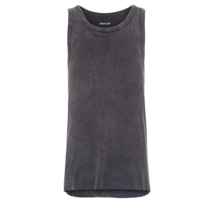 Regata Masculina Double Used Ribbed - Preto