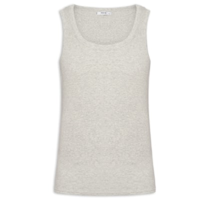 Regata Masculina Em Algodão - Cinza