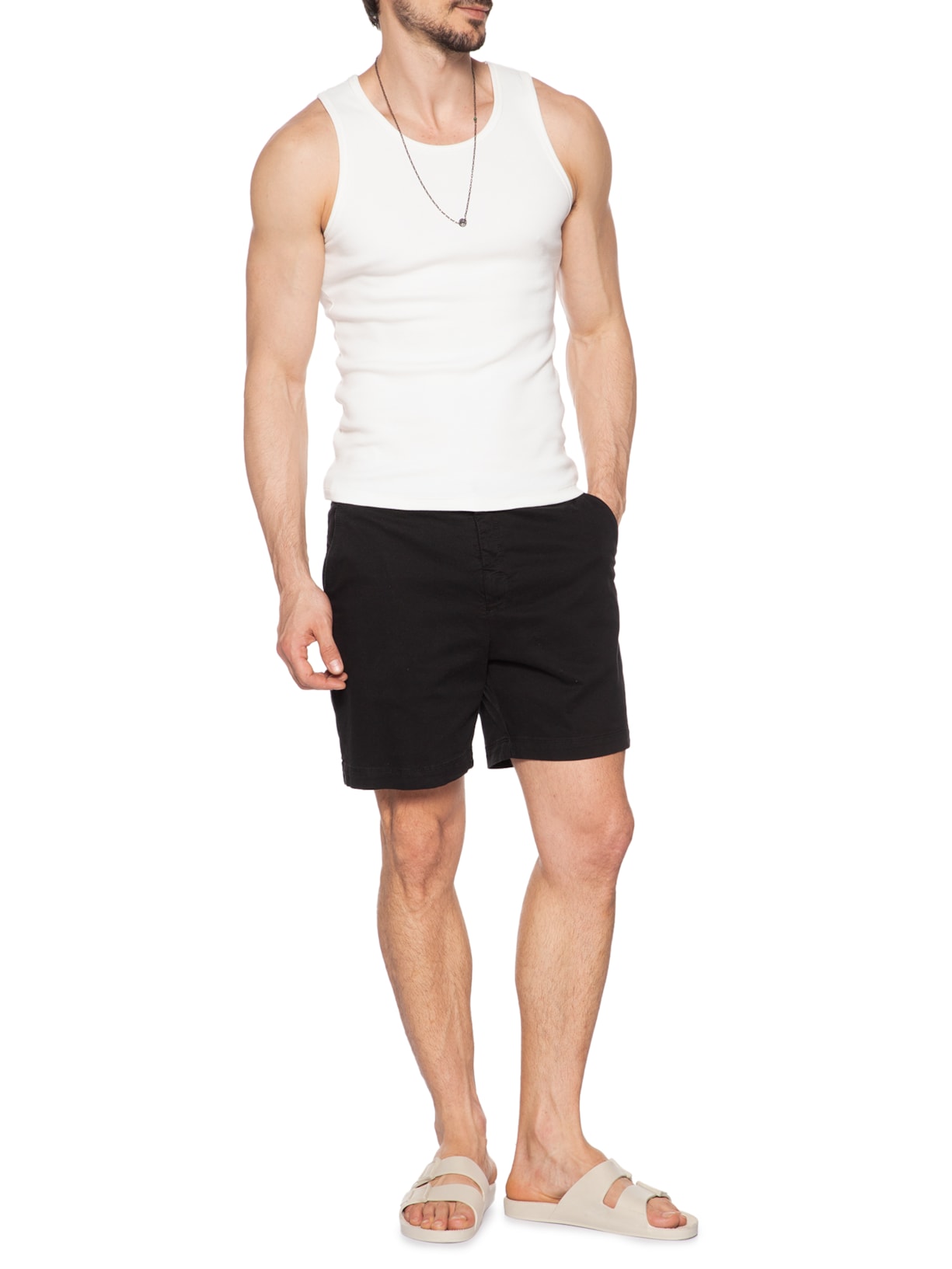 Regata Masculina Em Ribana Off White Sergio K