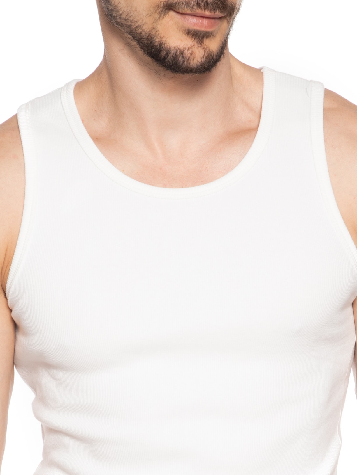 Regata Masculina Em Ribana Off White Sergio K