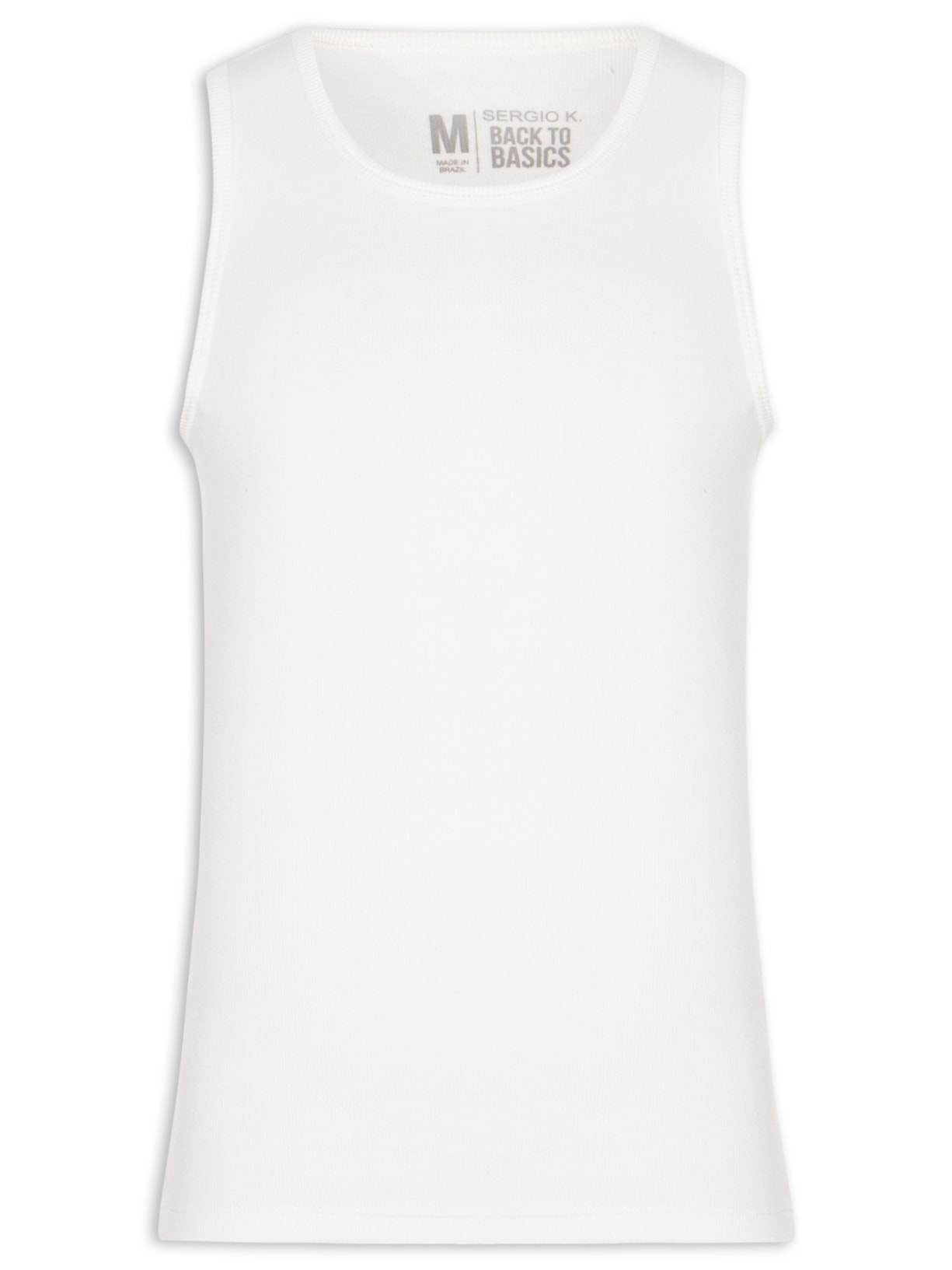 Regata Masculina Em Ribana Off White Sergio K