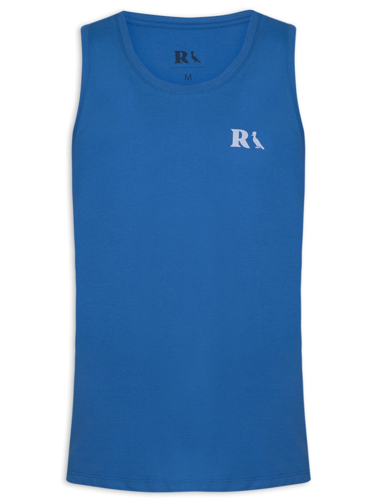 Regata Masculina Estampada R Assinatura - Azul