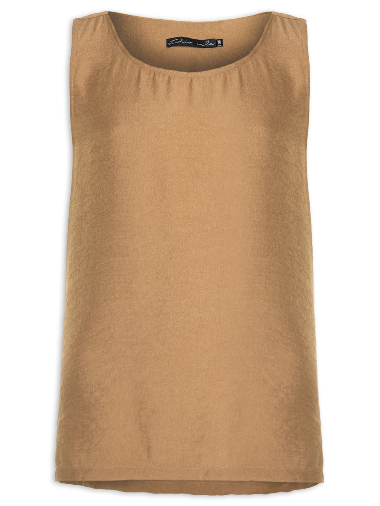 Regata Masculina Fenda Lateral - Marrom