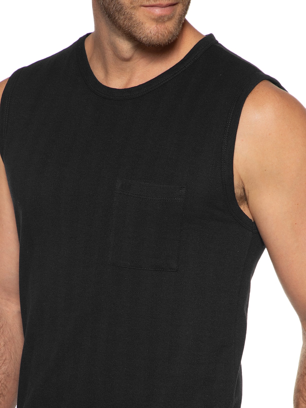 Regata Masculina Gavião Com Textura Preto Urbô