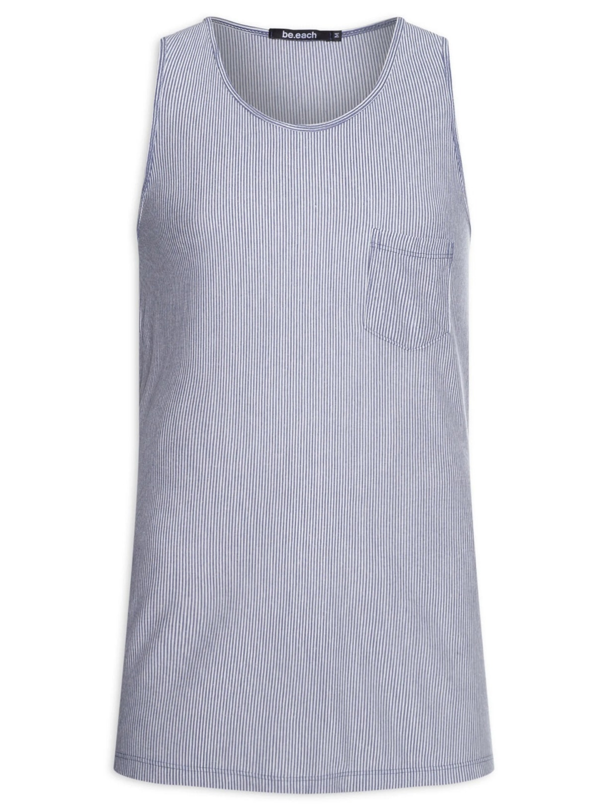 Regata Masculina Ibiza Listra Azul Be.each