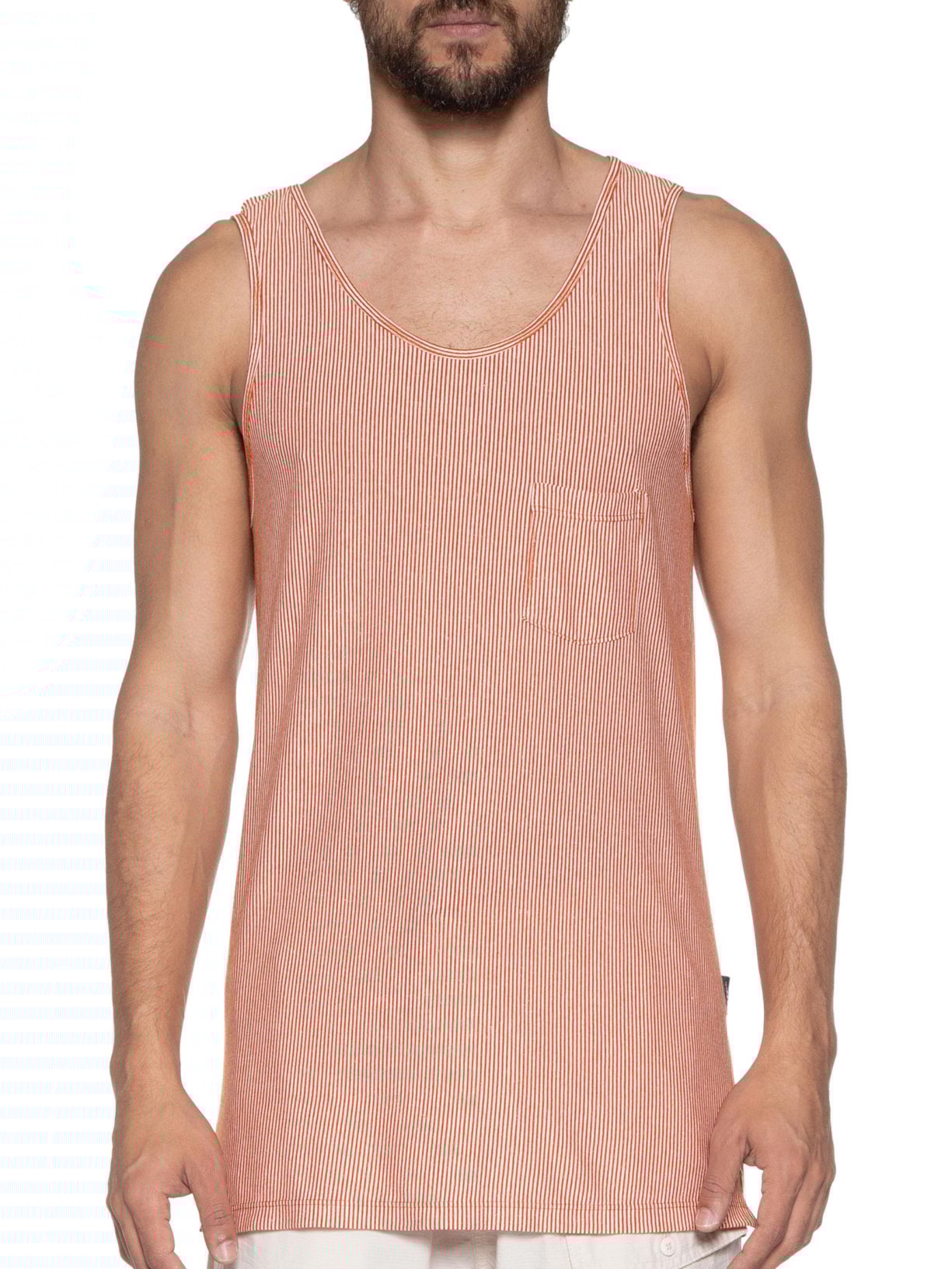 Regata Masculina Ibiza Listra Laranja Be.each