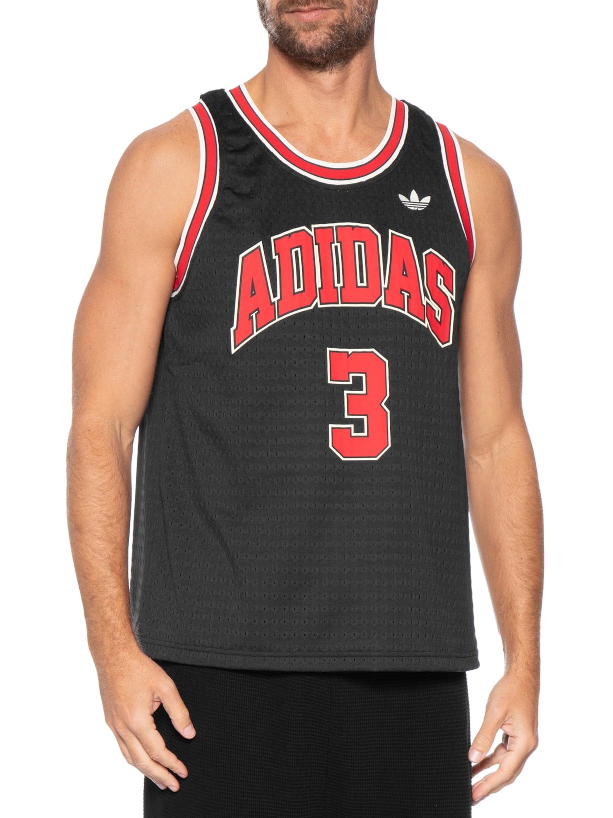 Regata Masculina Jersey Preto Adidas Originals