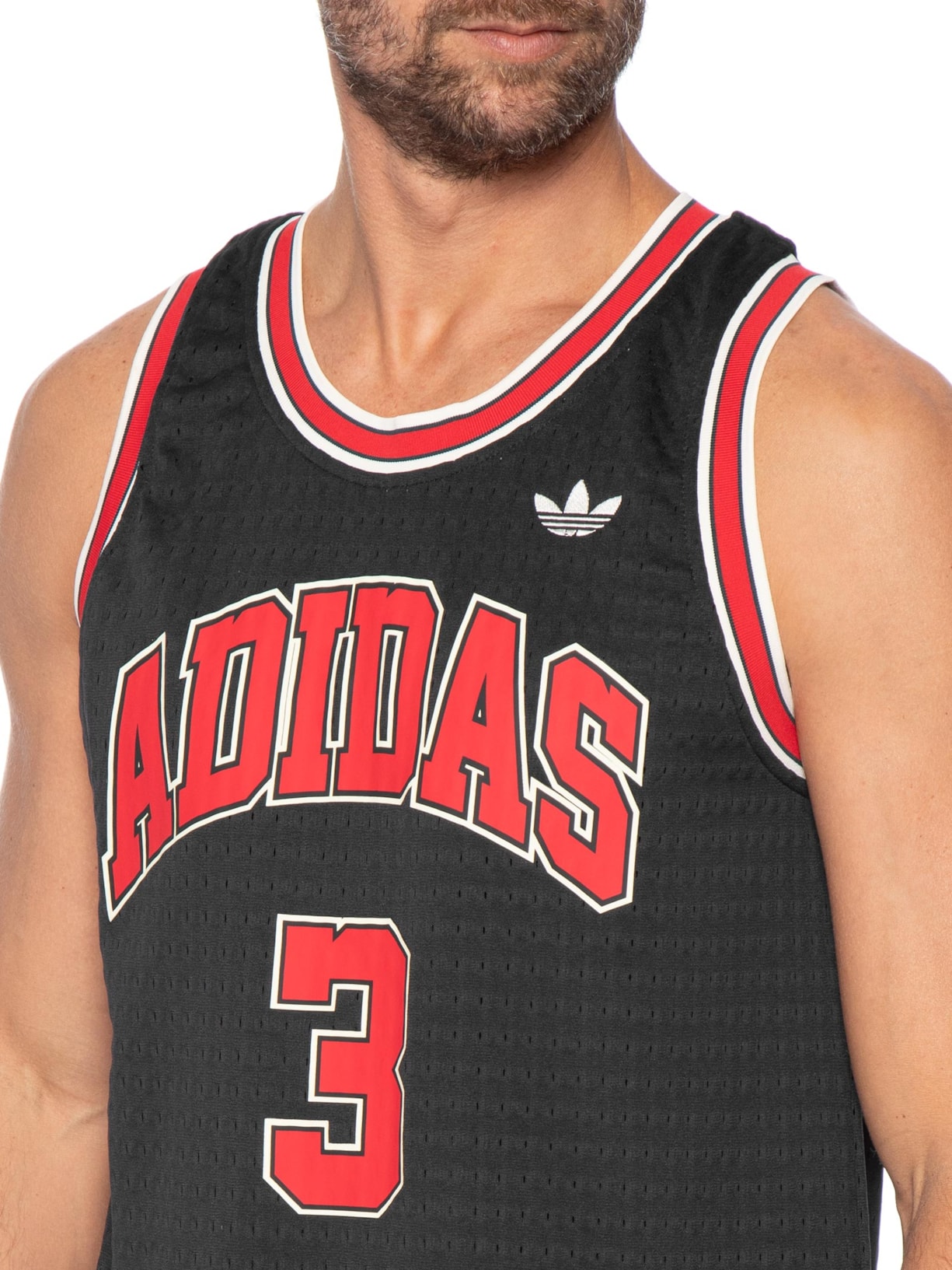 Regata Masculina Jersey Preto Adidas Originals