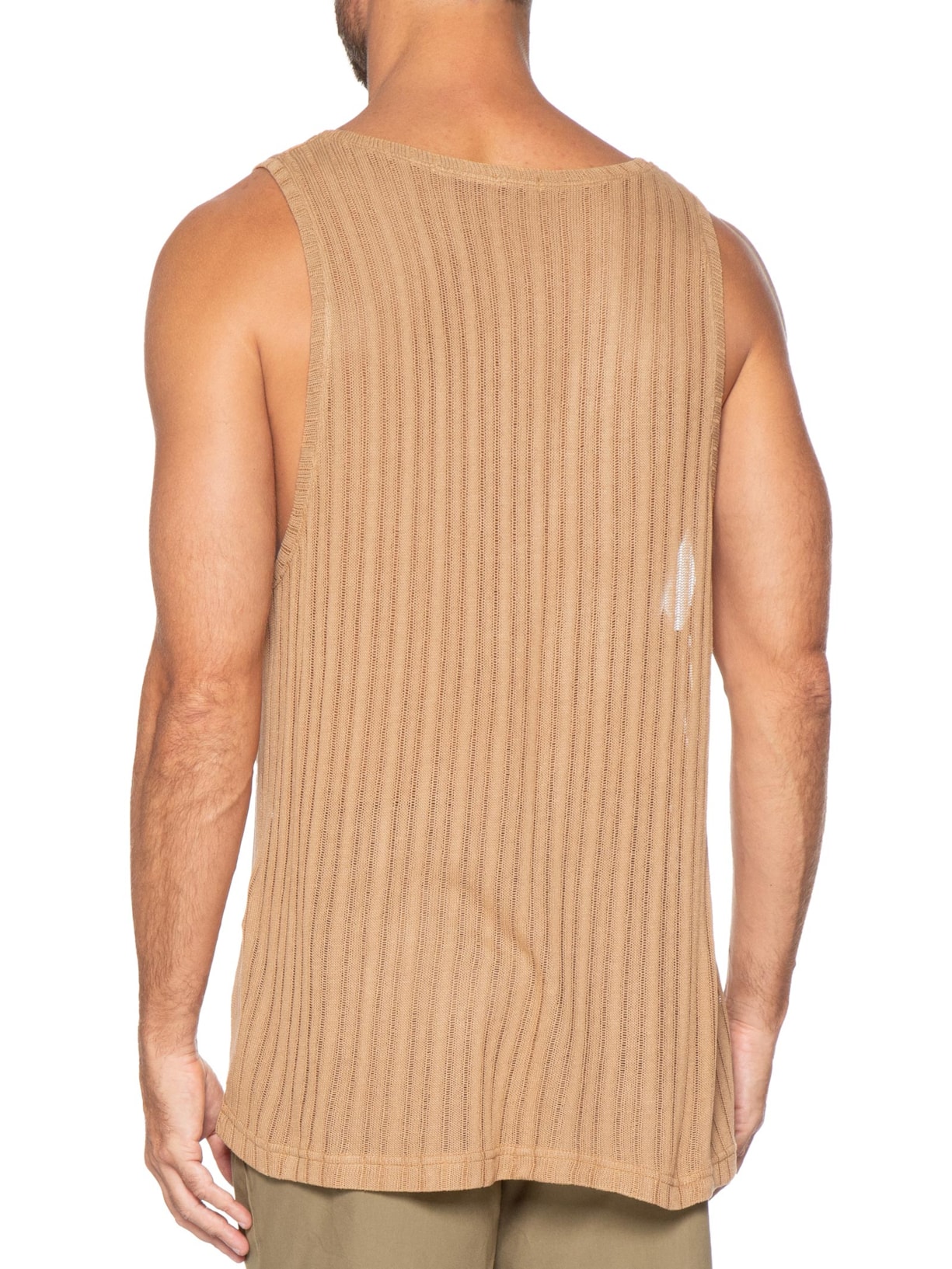 Regata Masculina Knit Texture Bege Osklen