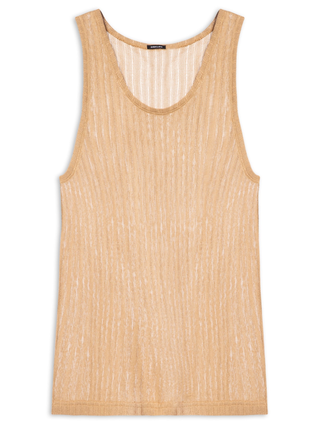 Regata Masculina Knit Texture Bege Osklen