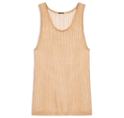 Regata Masculina Knit Texture - Bege