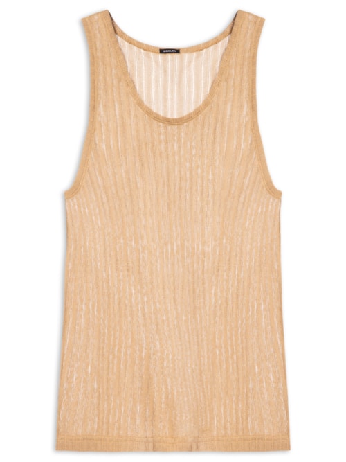 Regata Masculina Knit Texture - Bege