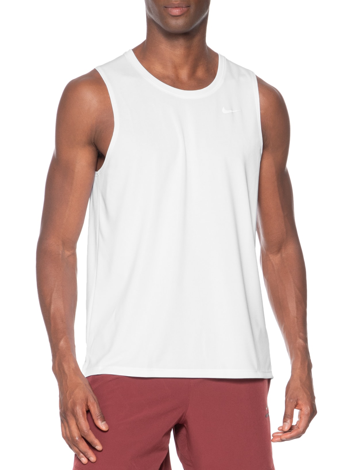 Regata Masculina M NK DF Miler Tank Branco Nike
