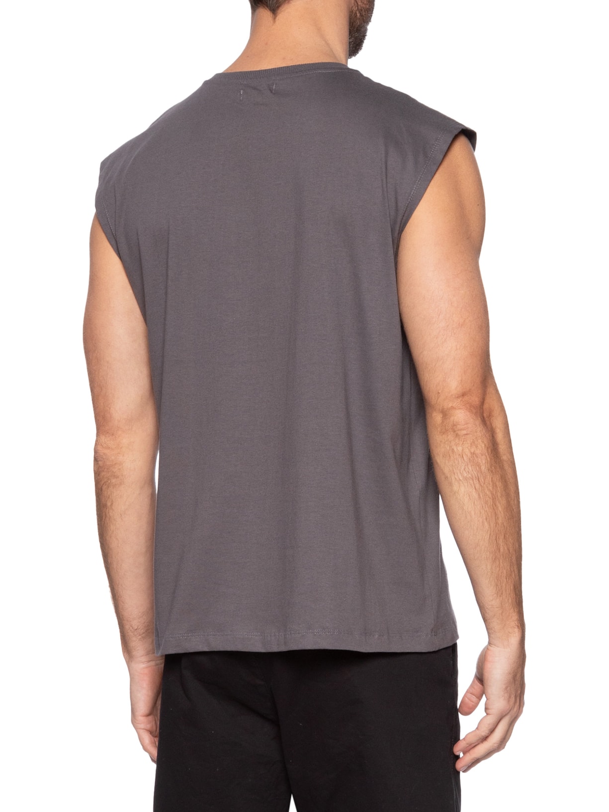 Regata Masculina Machão Cinza Basiq Men