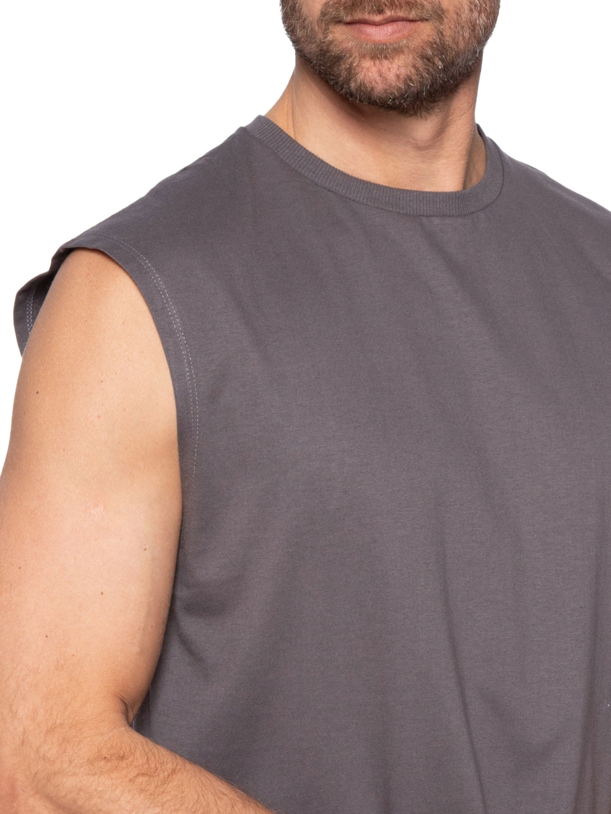 Regata Masculina Machão Cinza Basiq Men