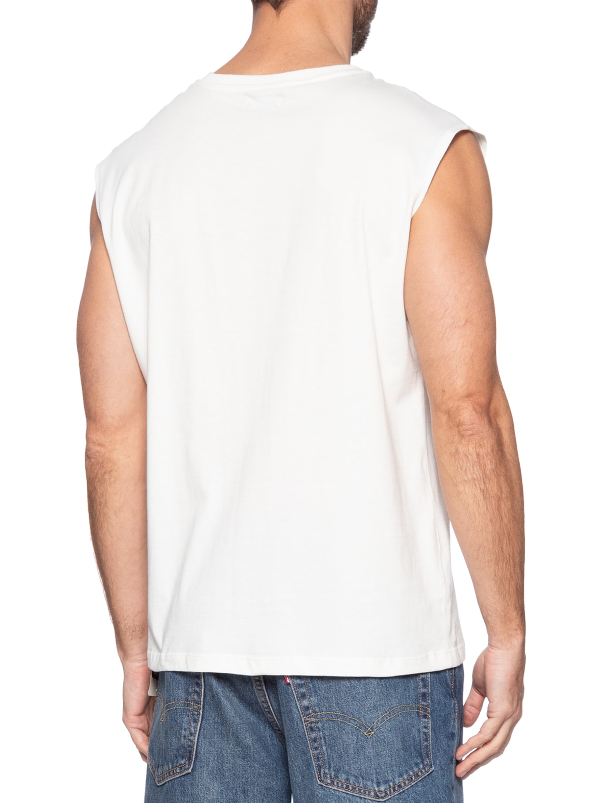 Regata Masculina Machão Off White Basiq Men