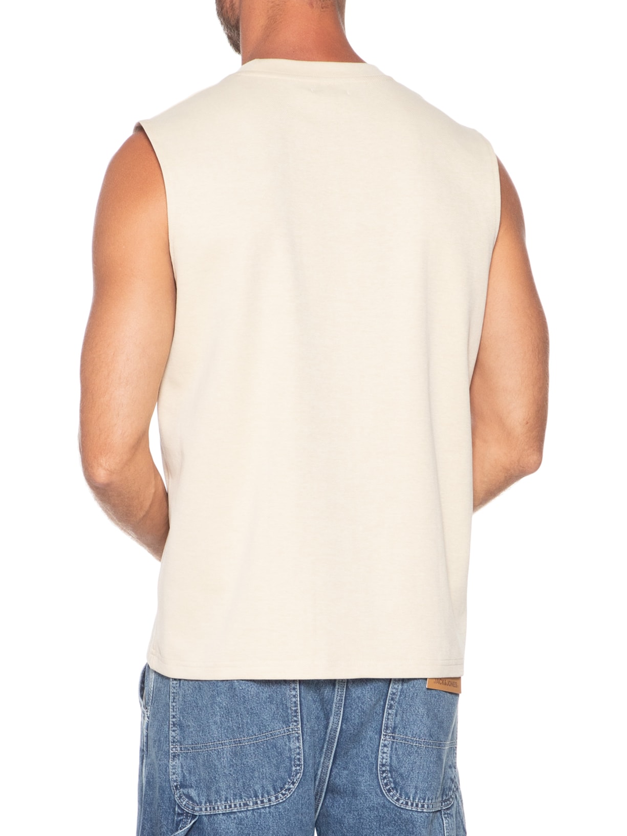 Regata Masculina Machão Off White Basiq Men