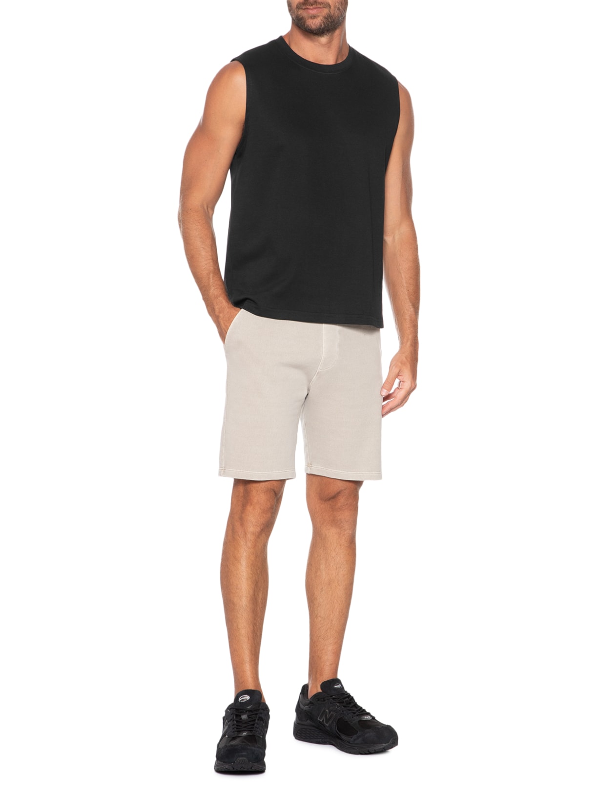 Regata Masculina Machão Preto Basiq Men