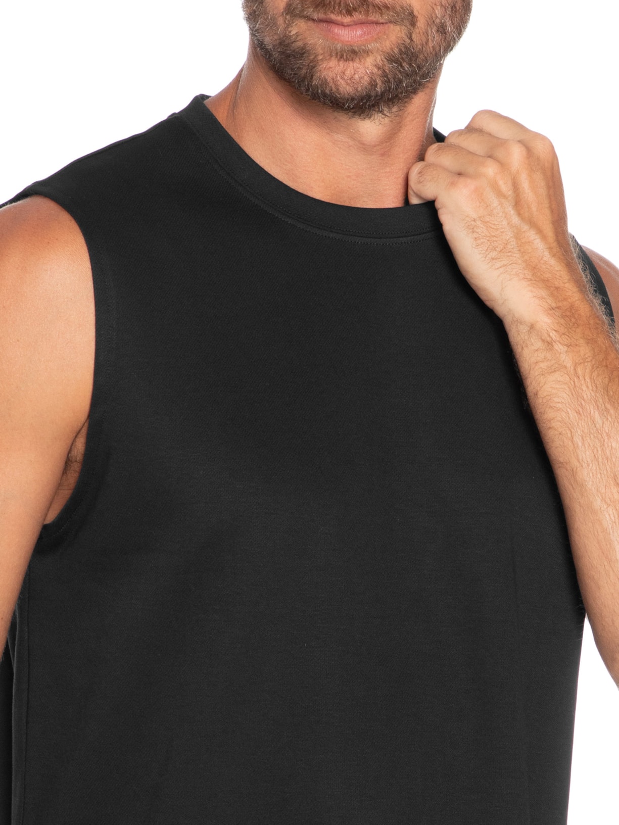 Regata Masculina Machão Preto Basiq Men