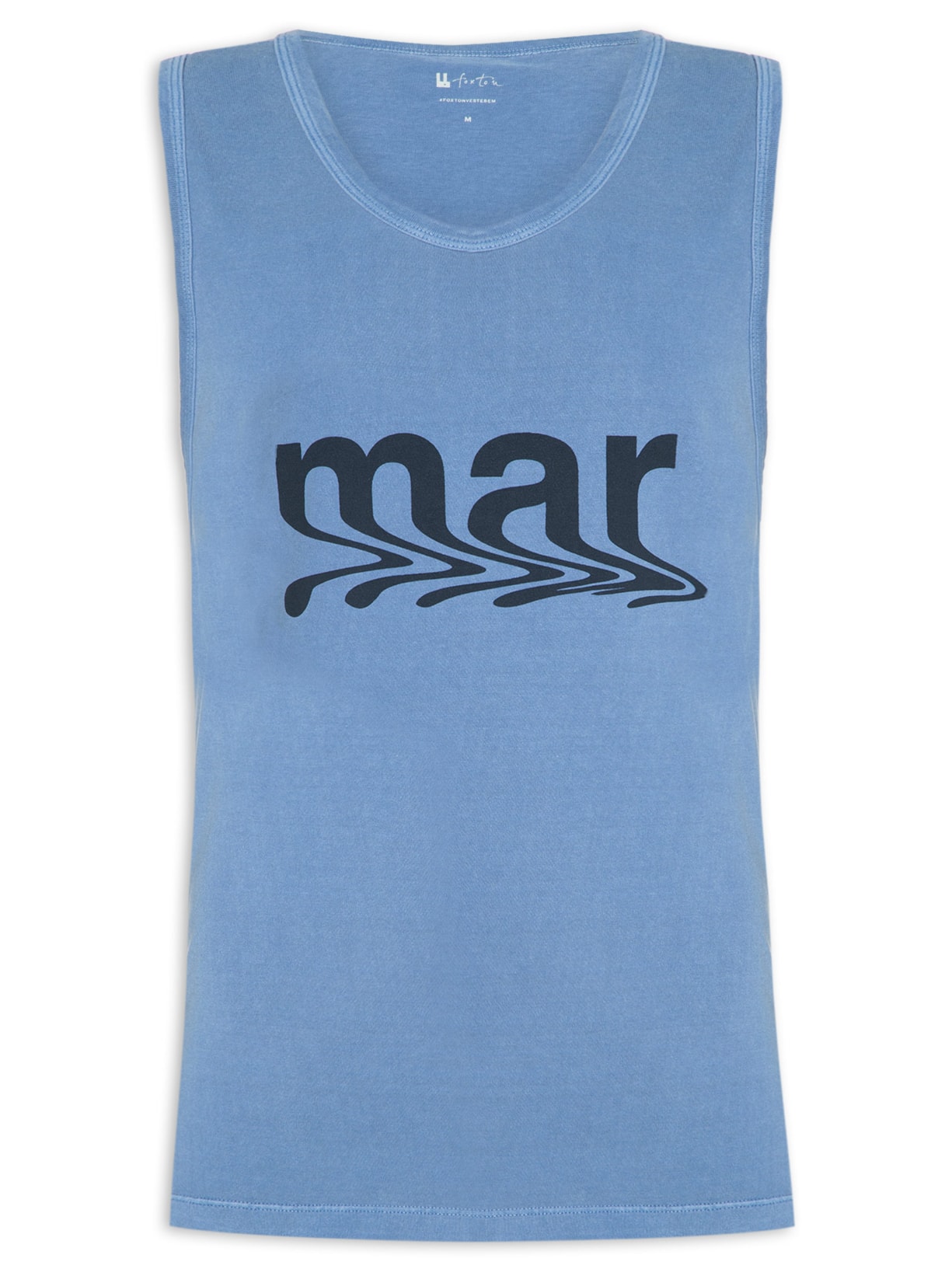 Regata Masculina Malha Mar - Azul
