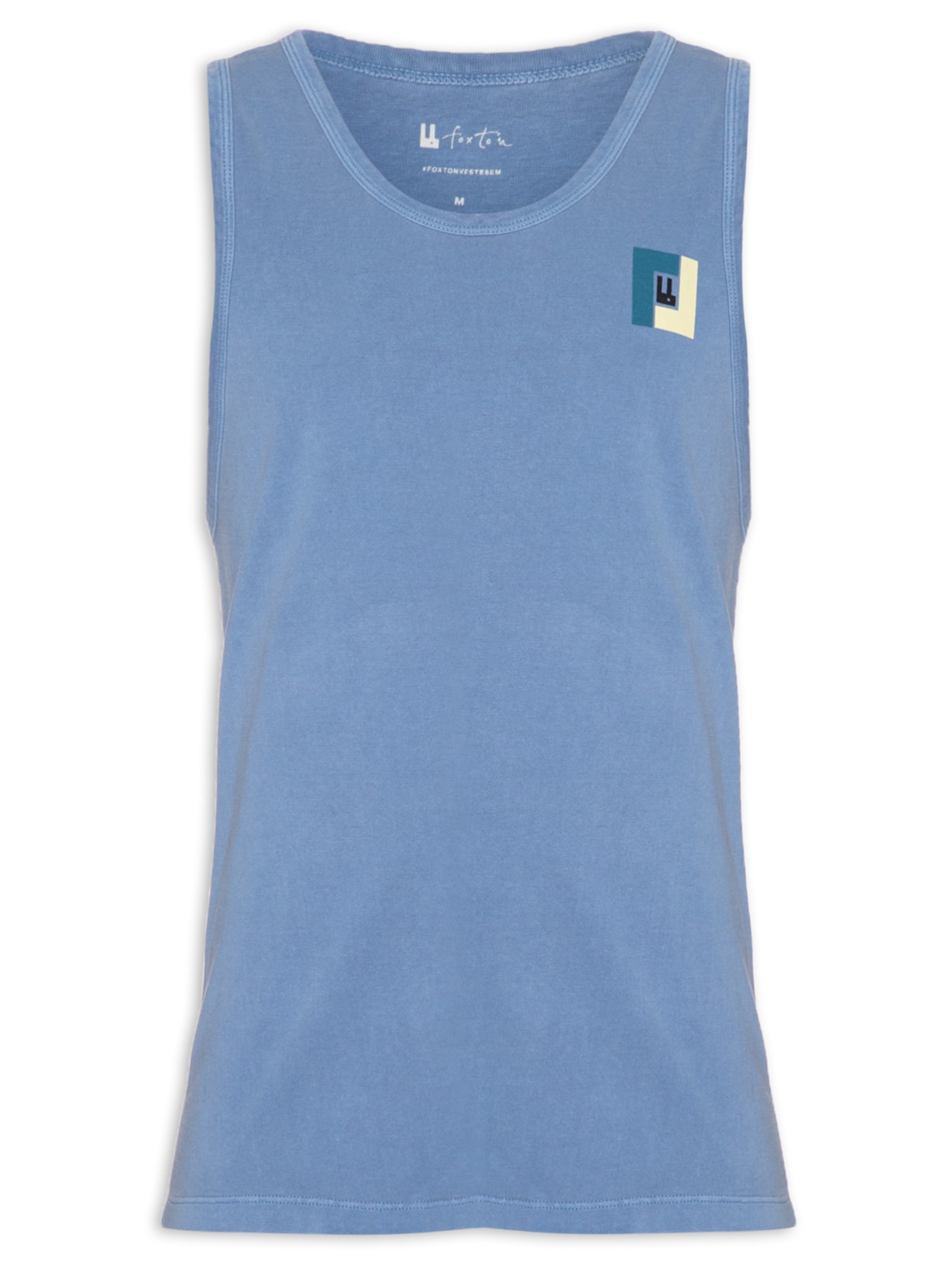 Regata Masculina Malhão Bloco - Azul