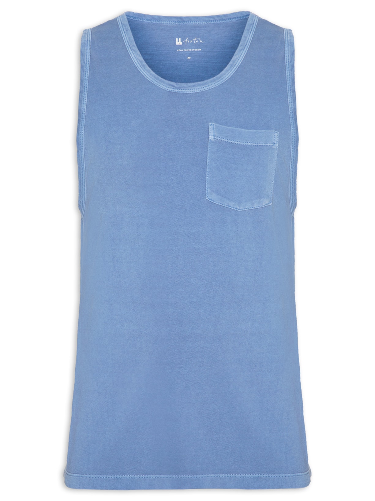 Regata Masculina Malhão Com Bolso - Azul