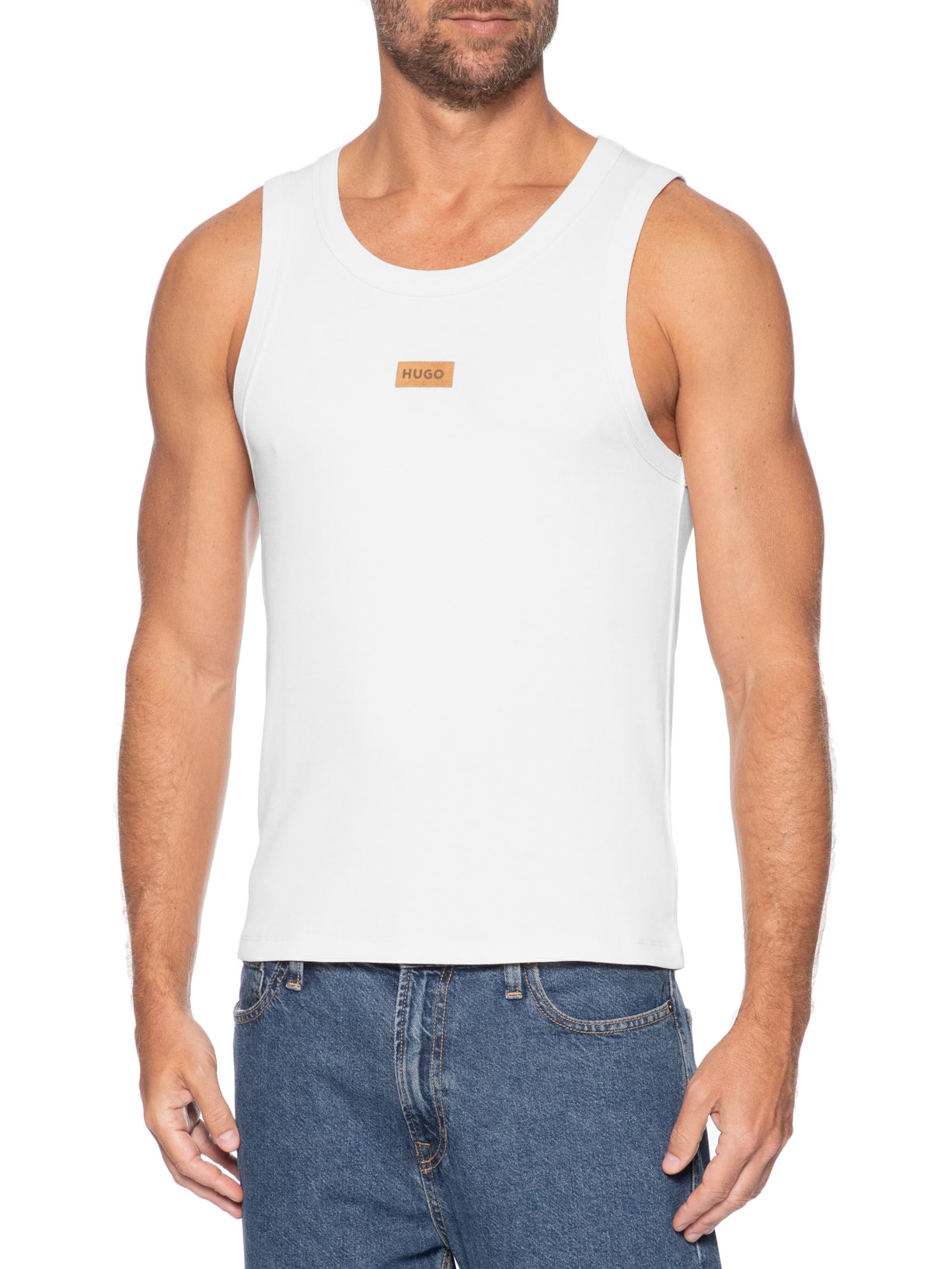 Regata Masculina Nuvest Branco Hugo